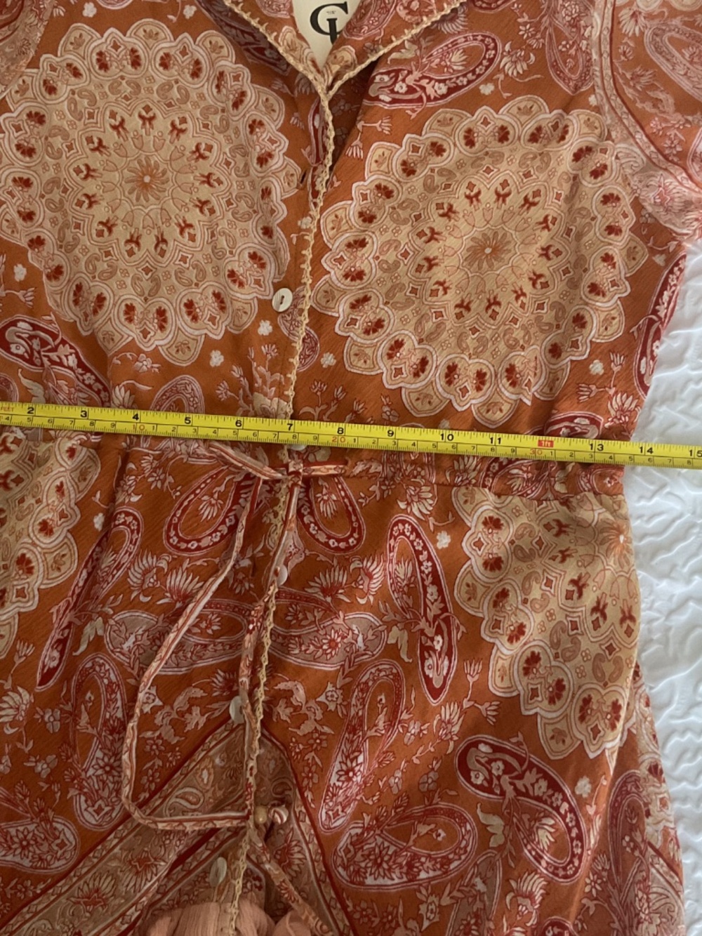 Chasing Unicorns Dream On Ruffle Maxi Dress Small NWT - Picture 7 of 7